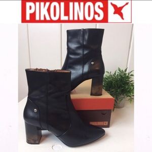 Pikolinos Salamanca Black Bootie With Ombré heel. sz 7.5